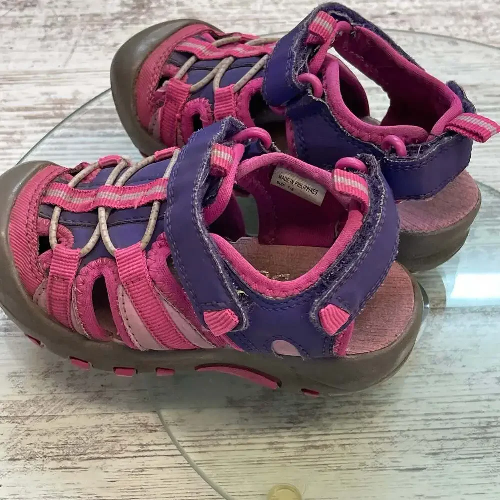 Lily & Dan 7/8 Toddler Trek Closed Toe Water Sandals Shoes